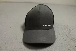 Oakley Trucker Hat Cap Mens Snapback Gray With Logo Graphic - Picture 1 of 8