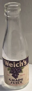 1946 Welch's Grape Juice 4 Oz Flasche, EXC Papieretikett SELTEN KLAR keine KAPPE Vintage - Bild 1 von 13
