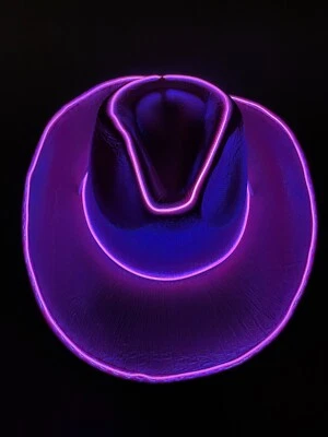 Sombrero de Vaquero de Neón - Despedida de Soltero Neón Rave Festival Fiesta Halloween Foto 1 de 4