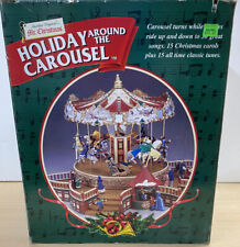 1999 Mr. Christmas Holiday Around the Carousel Musical 30 Songs Animated W/ Box