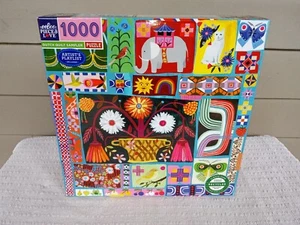 eeBoo Dutch Quilt Sampler 1000 Piece Jigsaw Puzzle New Sealed 2022 23 x 23 in. - Picture 1 of 8