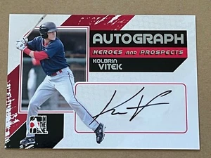 2011 ITG Heroes and Prospects KOLBRIN VITEK on-card AUTO Boston Red Sox - Picture 1 of 2