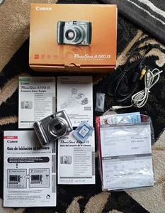 Canon PowerShot A720 IS 8MP Digital Camera w/6X Optical Zoom Silver, Working CiB - Picture 1 of 8