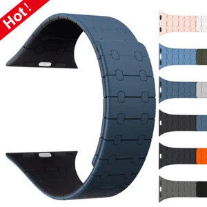 Silikon magnetyczny do Apple Watch Ultra2 Band Series 10 9 8 7 6 5 Pasek Bransoletka - Zdjęcie 1 z 21