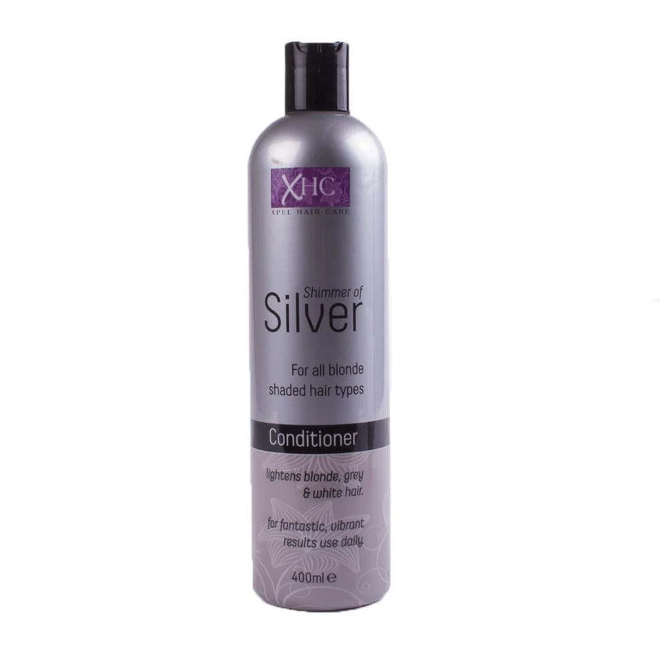 XHC Shimmer of Silver for All Blonde Shaded Hair Type Conditioner 400ml 3