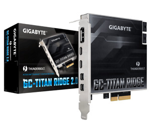 Gigabyte GC-TITAN RIDGE 2.0 Thunderbolt 3 PCI-Ex4 add on Card USB-C DisplayPort