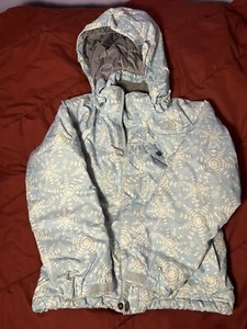NWT THE NORTH FACE Girl's Mashup Hoodie, Sky Blue And Grey Silver Size M - Picture 1 of 19