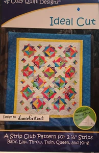 Ideal Cut Cozy Quilt Designs A Strip Club Pattern Baby Lap Throw Twin Queen King - Picture 1 of 2
