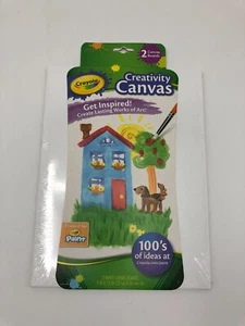 Juego de lienzo de pintura suministros de pintura blanco 2 unidades crayones suministros de arte para niños - Imagen 1 de 5