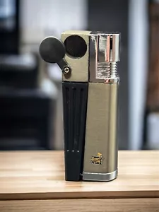 Folding Combination Lighter Tobbacco Pipe Two In One W/ Free Screen - Picture 1 of 5