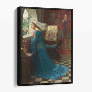 Fair Rosamund by John William Waterhouse Victorian Canvas Wall Art Print - Picture 1 of 7
