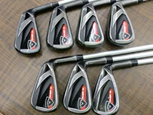 Callaway RAZR X Black Iron Set 7pcs 5-9pw,sw RAZR X SERIES 65i Flex SR RH 【Good】 - Picture 1 of 6