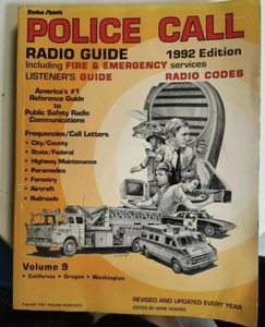 Radio Shack Police Call Radio Guide 1992 Wydanie Tom 9 CA WA LUB - Zdjęcie 1 z 2