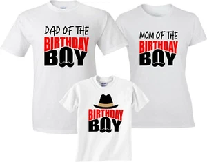 Nuevo niño grande cumpleaños niño familia divertido lindo personalizado a juego camisetas todas - Imagen 1 de 5