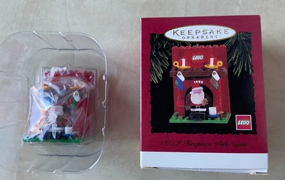 Lego Juguete Colgante Adorno Sello Chimenea Con Santa Nuevo Foto 1 de 4