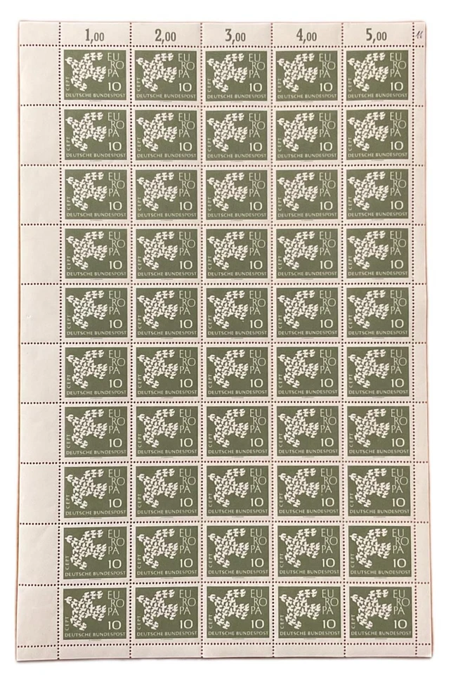 SA27i Germany 1961 Europa CEPT - Dove, full sheet - Image 1 of 1