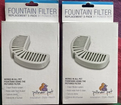 Filtros de agua Pioneer Pet Fountain 3002 - 6 filtros en total Foto 1 de 2