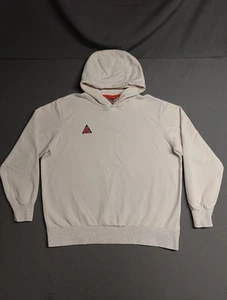 RARE Nike ACG Hoodie Men’s XL Extra Large Therma-Fit Beige Cream Speckled Hem - Picture 1 of 13