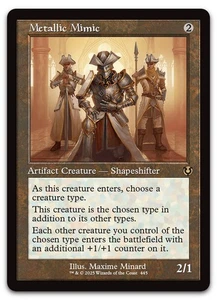 Metallic Mimic (Retro Frame) #445 (NM) Innistrad Remastered INR Magic MTG - Picture 1 of 2
