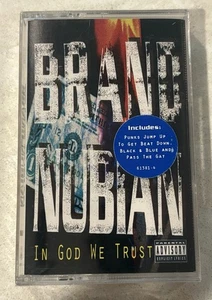 BRAND NUBIAN IN GOD WE TRUST-RARE-OOP-NEW SEALED- PLASTIC RIPPED ON BACK-1992 - Picture 1 of 7