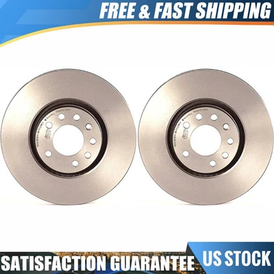 Conjunto de rotores de freio dianteiro Brembo alto desempenho original para 2000-2001 Saab 9-5 - Imagem 1 de 4