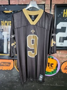 Reebok NFL New Orleans Saints Drew Brees #9 Football Jersey Men’s Size 2XL NWOT - Picture 1 of 7