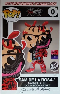Foto auténtica firmada de Sam De La Rosa 11x17 con certificado de autenticidad JSA Marvel DC Artist - Imagen 1 de 2