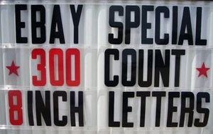 8 inch Flexible Plastic Outdoor Portable Marquee Sign Letters - Picture 1 of 1
