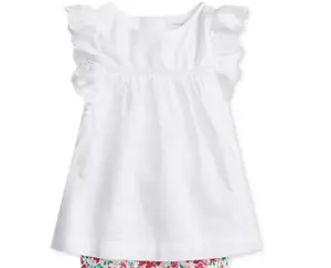NWT Polo Ralph Lauren Baby Girls' White Floral Eyelet Top 3M tmr2721 - Picture 1 of 2