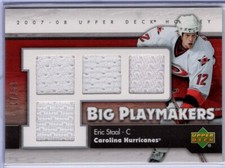 2007-08 Upper Deck Big Playmakers #BPES Eric Staal 17/50 *S440