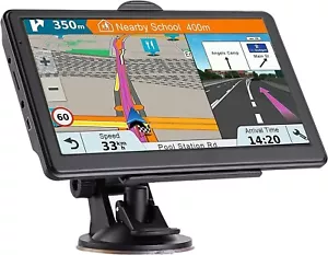 Gps Navigation for Car/Truck Touch Screen Maps w/ Spoken Direction 7" - Picture 1 of 7