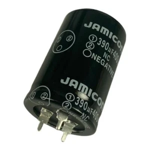 5x Kondensator 390UF/400V Jamicon 0090318-3974 - Bild 1 von 5