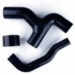 For 2000-06 Subaru WRX GDB VER 7-9 Y-pipe Silicone Intercooler Turbo Hose Black - Picture 1 of 9