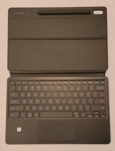 Samsung Tablet Book Cover Keyboard for Samsung Galaxy Tab S7+ S7 PLUS Black NEW - Picture 1 of 1