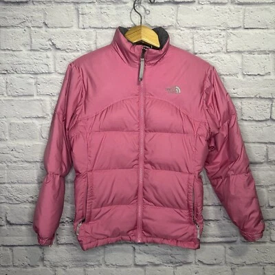 Chaqueta Abrigo The North Face 550 Puffer Talla Grande L Niñas Jóvenes Rosa Foto 1 de 4