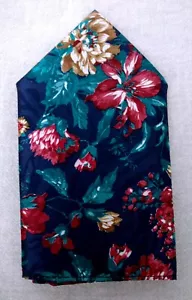 Abrigo deportivo vintage chaqueta bolsillo cuadrado - nunca usado - excelente estado - patrón floral - Imagen 1 de 3