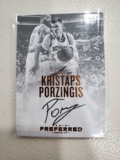 2016-17 Panini Preferred Auto /35 Kristaps Porzingis #108 Auto