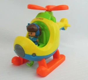 Fisher Price Little People Spin and Fly Helicopter w/Pilot Mia - Picture 1 of 7
