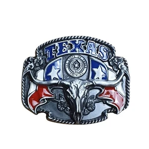 Texas Cowboy Western Country USA Buffalo Belt Buckle - Picture 1 of 2