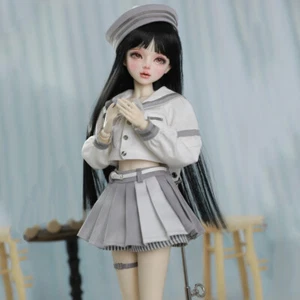 1/3 BJD Doll Toy 22 inch Cute Girl Doll with Clothes Shoes Set Long Black Wigs - Bild 1 von 10