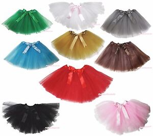 Solid Single Color Lady Tulle Tutu Party Adult Dress Women Dance Ballet Skirt