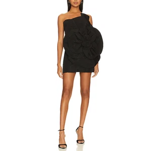 Bardot 'Domonique' Black Floral Accent Mini Dress Size S - Picture 1 of 5