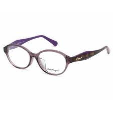 Salvatore Ferragamo Women's Eyeglasses Violet Oval Plastic Frame SF2856A 500