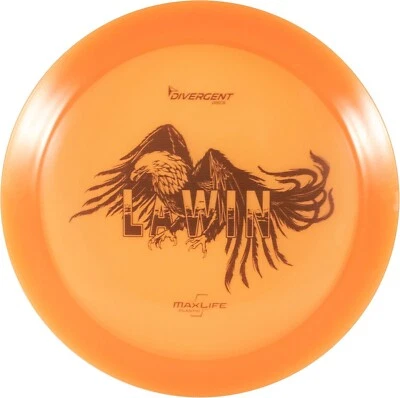 Divergent Discs Lawin - MaxLife Plstic Disc Golf Distance Driver (Orange) - Image 1 of 2