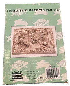 TORTOISE TURTLE and HARE BUNNY TIC TAC TOE Game Board 11 PCS Figures Toy NIB NEW - Picture 1 of 7