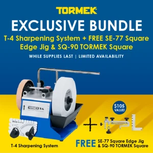 Tormek T-4 w/Free Square Edge Jig & Tormek Square Bundle - Picture 1 of 1