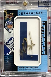 2019-20 UD CHRONOLOGY ANDREI VASILEVSKIY, #L-TA-AV, AUTO, LETTERMAN, SER #11/15 - Picture 1 of 3