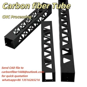 Carbon Fiber Tube Pipe Custom Cut Process RC Drone Frame FPV Part Arm Accessary - Picture 1 of 24