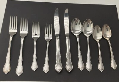 Oneida Community Stainless "Fredericksburg"   2 Place Settings Of 5 Each - Image 1 of 4