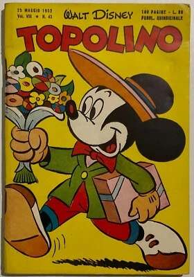 MICKEY MOUSE BOOKLET NO. 43 1952 STAMPS CENTER PAGE PRESENT FREE FROM RESTORATION - Image 1 of 4